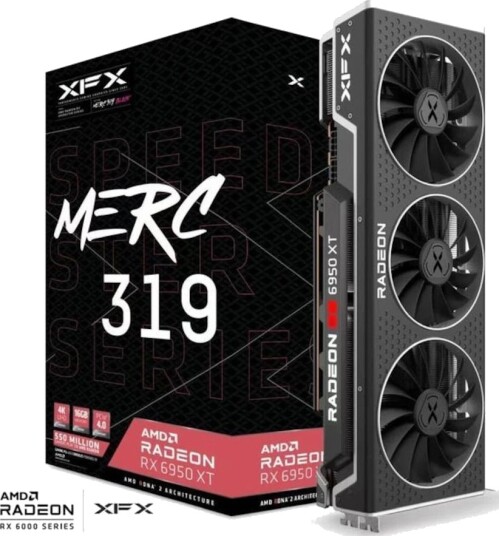XFX Radeon RX 6950 XT Speedster MERC 319 16GB GDDR6 - 16GB GDDR6 RAM - Grafikkort