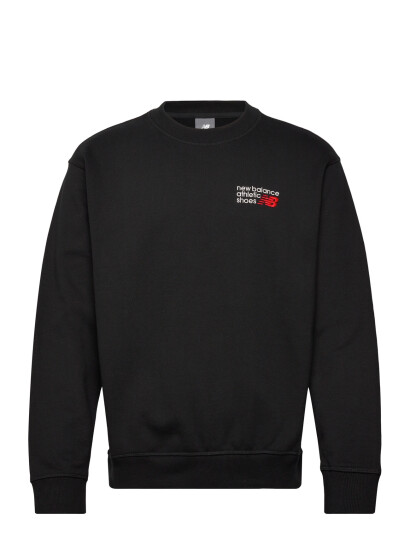 New Balance Athletics Premium Logo Crew   Black   XXL