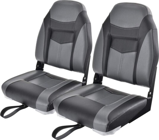 Sammenleggbart båtsetesett ergonomisk ryggstøtte vanntett PVC