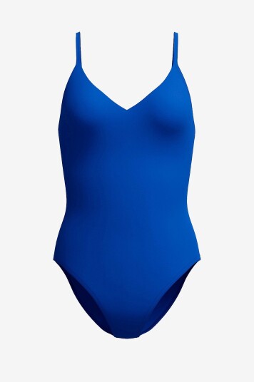 Speedo Badedrakt Solid V neck One Piece Blå