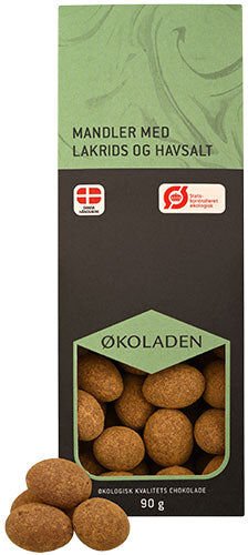 Økoladen Mandler med lakris og havsalt Øko