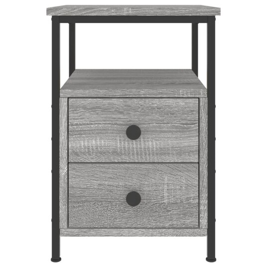 vidaXL Nattbord sonoma eik 34x35,5x50 cm konstruert tre