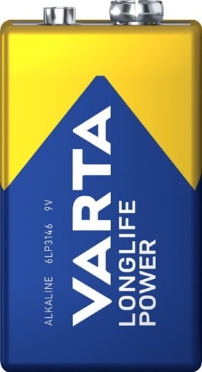 Varta 9V Alkalisk E-Block Batteri 1 stk. Uemballert