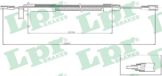 Bremsewire LPR C0435B
