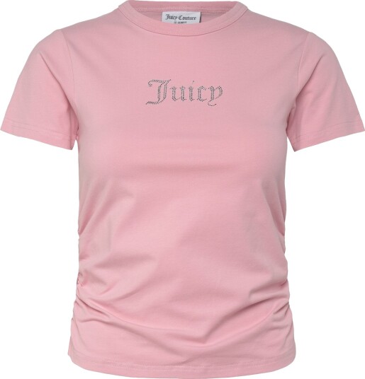 Juicy Couture Juicy Diamante Fitted T Shirt Pink S