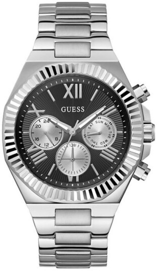 Guess Herreklokke GW0703G1 Equity Sort/Stål Ø44 mm