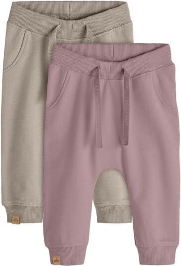 Name It Takki 2-pack joggebukse til baby pure cashmere Name It Takki 2-pack joggebukse til baby pure cashmere