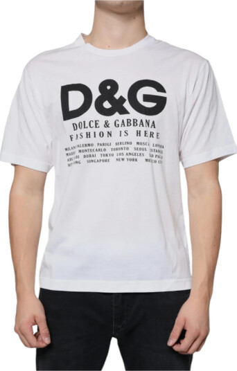 Dolce & Gabbana Herre Topper Hvit S,