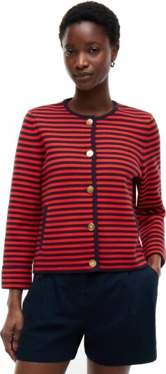 Tommy Hilfiger Gold Button Ls Cardi Red XS