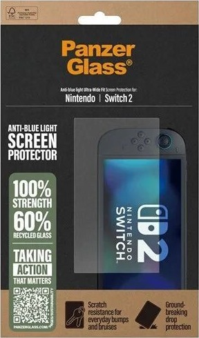 PanzerGlass Anti-Blue Light Skjermbeskytter til Nintendo Switch 2 PanzerGlass Anti-Blue Light Skjermbeskytter til Nintendo Switch 2
