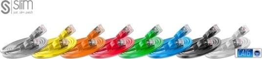 Slim Patchcords Slim Light Stp 10 M Cat6 U/Ftp Stp Rj 45 Rj 45 Hvit