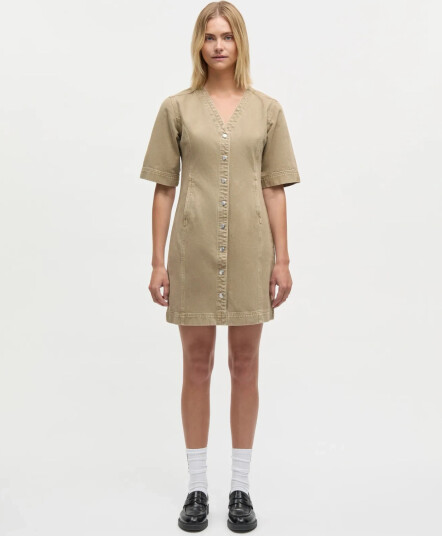 Mads Nørgaard Soil Denim Vigga Dress Khaki green 40