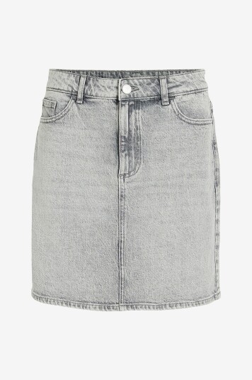 Vila Denim skjørt viKaja Jaf Lbd Denim Skirt Grå