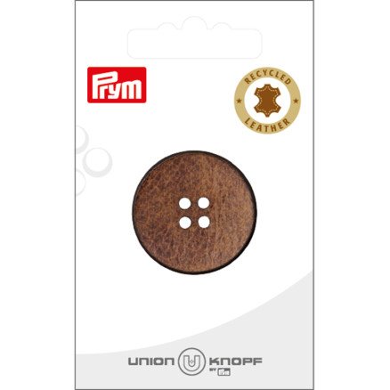 Prym lærknapp brun 30 mm 1 stk