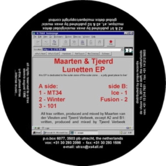 Maarten Tjeerd Lunetten Ep Uk Vinyl