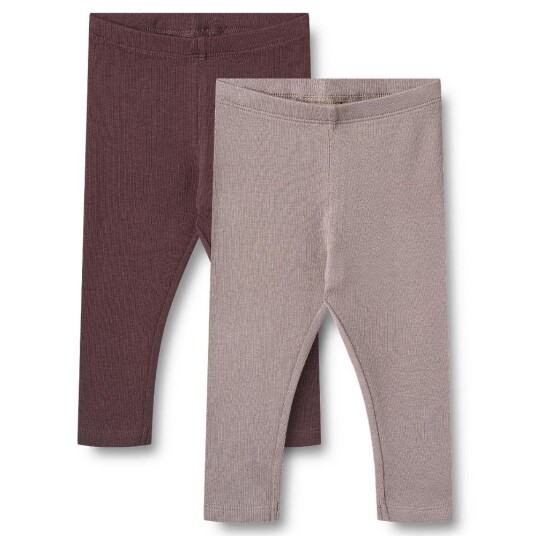 Wheat 2 Rib Leggings Maddy Purple fudge 62
