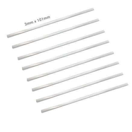 Prym Metallhenger med lim Metall Sølv 101x3mm 24 stk