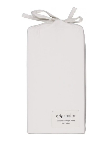 Gripsholm Envelope Sheet Percale 140X200Cm White 140X200 Cm White 140X200CM