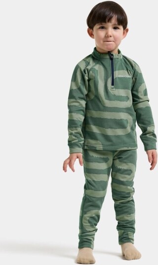 Didriksons Jadis Printed Kids' Set Path Dark Moss