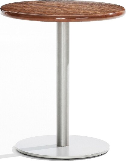 Jotex Sidebord Rustfritt stål/MDF Høyglans teakfiner Mack 2269059010