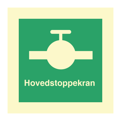 Jo Safety Hovedstoppekran Etterlysende vinyl 150 x mm 6302011PVMM