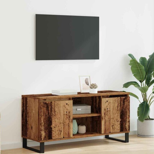TV skap Gamle tre 104 x 35 x 50 cm Konstruert tre TV skap Gamle tre 104 x 35 x 50 cm Konstruert tre