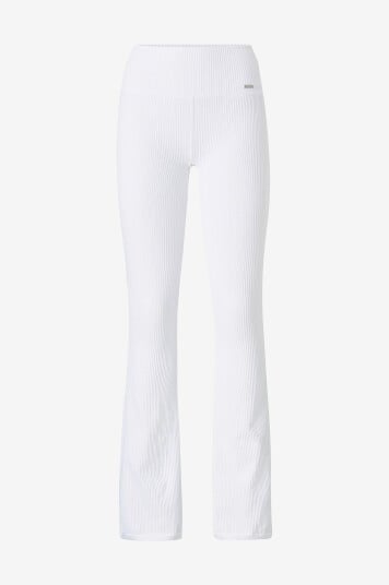 Aim'n - Treningstights Ribbed Seamless Flare Tights - Hvit