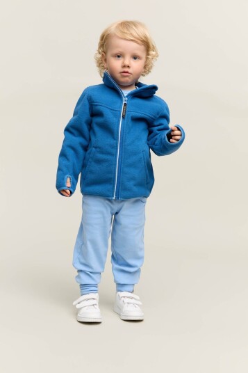 Gullkorn Clover Vindfleece Jakke Blå 116