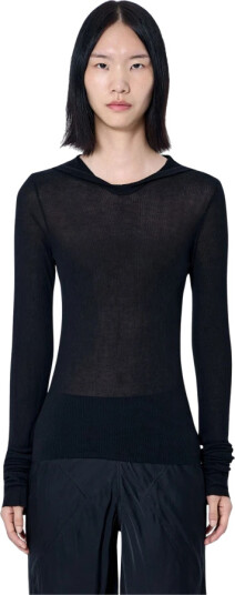Rick Owens Dame Topper Svart L,