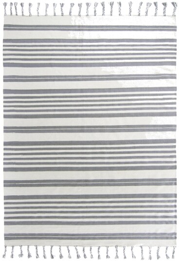 Bomullsteppe Lehi grå Størrelse: 140 x 200 cm