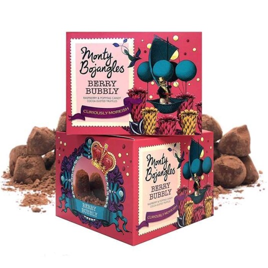 Monty Bojangles Sjokoladetrøffel - Søte Bær / Slikkbiter 150 G Monty Bojangles Sjokoladetrøffel - Søte Bær / Slikkbiter 150 G