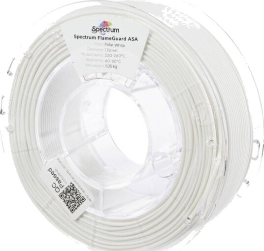 Spectrum FlameGuard ASA 275 Filament 1.75 mm 250 g Polar White 81442