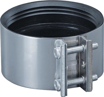 Rapid 110 mm Rustfri Kopling for Kloakkbruk