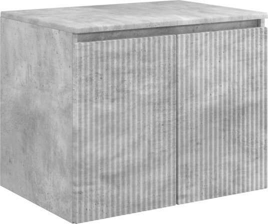  Vegghengt Badskap Betonggrå 62,5 x 44,5 x 50 cm Konstruert tre