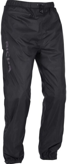 Richa Side-Zip Motorsykkel Rain Pants 5XL Svart