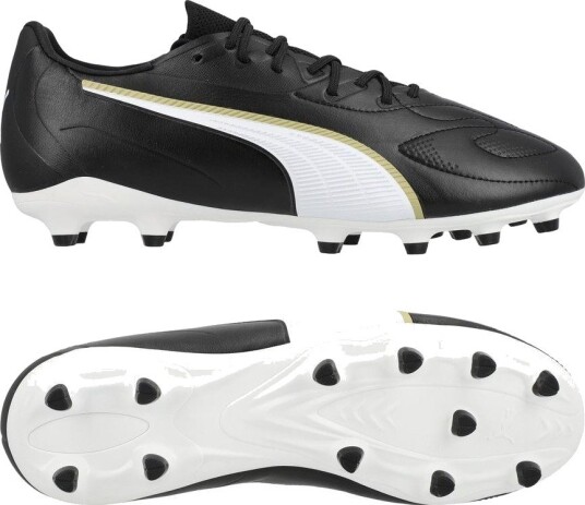 PUMA King 20 Match Fg/ag Eclipse PUMA Svart/PUMA White/PUMA Gold Barn størrelse 38