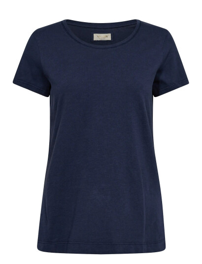 MOS MOSH Mmarden Organic O-Ss Tee - Navy - L