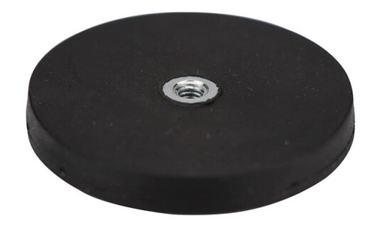 Gummiert magnet 43mm 8 kg styrke  M4 Stort bruksområdet | For M4 bolt
