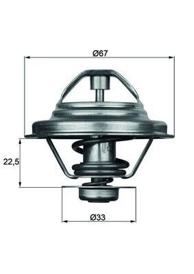 Termostat MAHLE ORIGINAL TX 24 87D