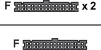 Supermicro Floppy Cable, 3-Connector, Hunkjønn, Hunkjønn