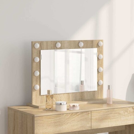 Speilveske Sonoma eik Konstruert tre Glass Standard Speil