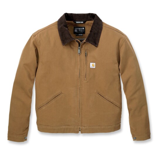 Carhartt RELAXED FIT CANVAS DETROIT JACKET W CARHARTT BROWN