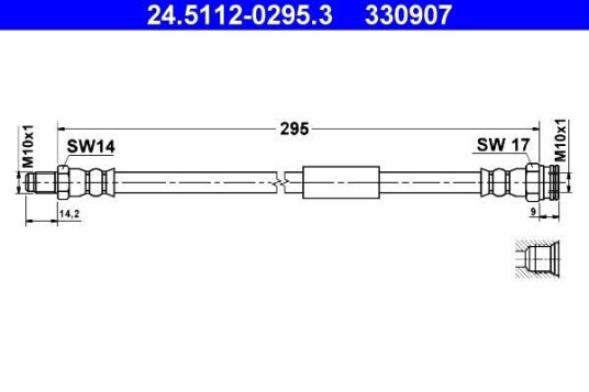 Bremseslange ATE 24.5112-0295.3