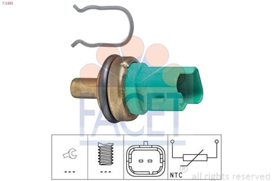 Sensor, motortemperatur FACET 7.3292