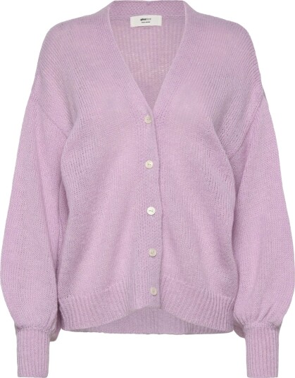Gina Tricot Chunky Knitted Cardigan   Purple   M