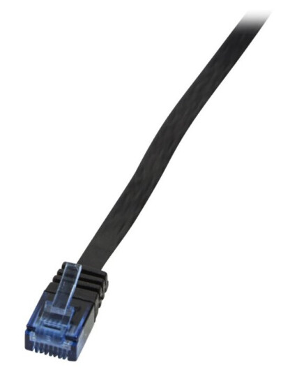 Logilink Koblingskabel Rj-45 Hann Til Rj-45 Hann 10 M Utp Cat 5E Formstøpt Flat Svart