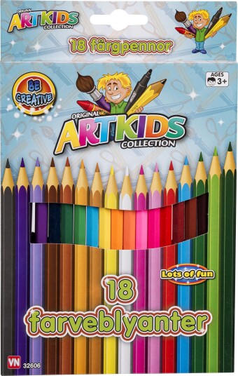 ArtKids Fargeblyanter 18 stk. I Opphengseske 3+ År