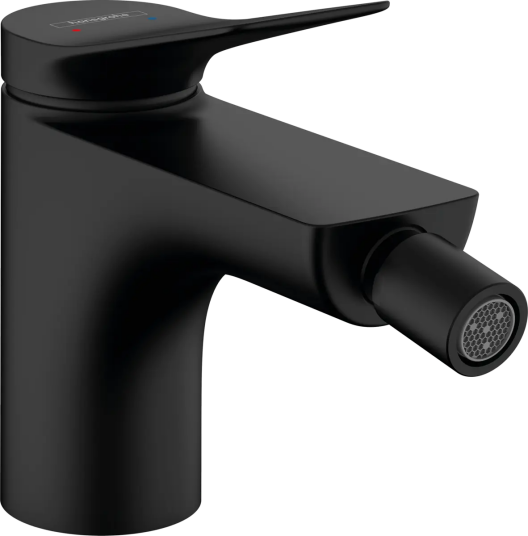 Hansgrohe Vivenis 1-greps Bidébatteri Med Oppløftventil, Sort Matt Hansgrohe Vivenis 1-greps Bidébatteri Med Oppløftventil, Sort Matt