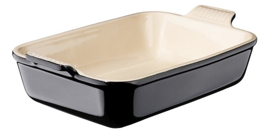 Le Creuset  Heritage rektangulær form 19x15 cm svart