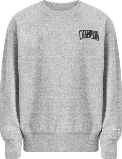 Champion Collegegenser Grey Melange m. Logo Champion 9 10 år 134 140 Collegegenser Grå